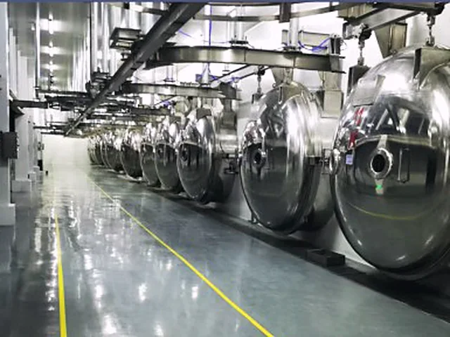 Inside a freeze-dried instant coffee production line